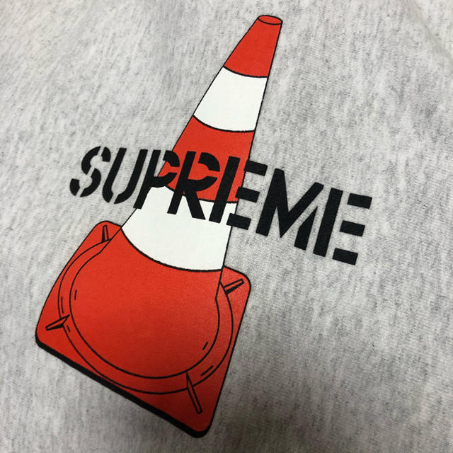 【L】Supreme Cone Hooded Sweatshirt グレー