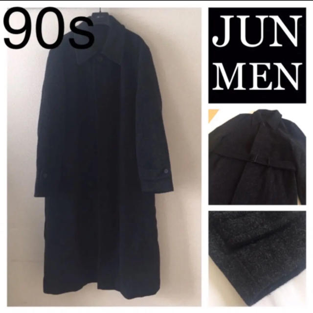 90s◆JUN MEN ジュン メン◆ロング トレンチ コート ステンカラー L