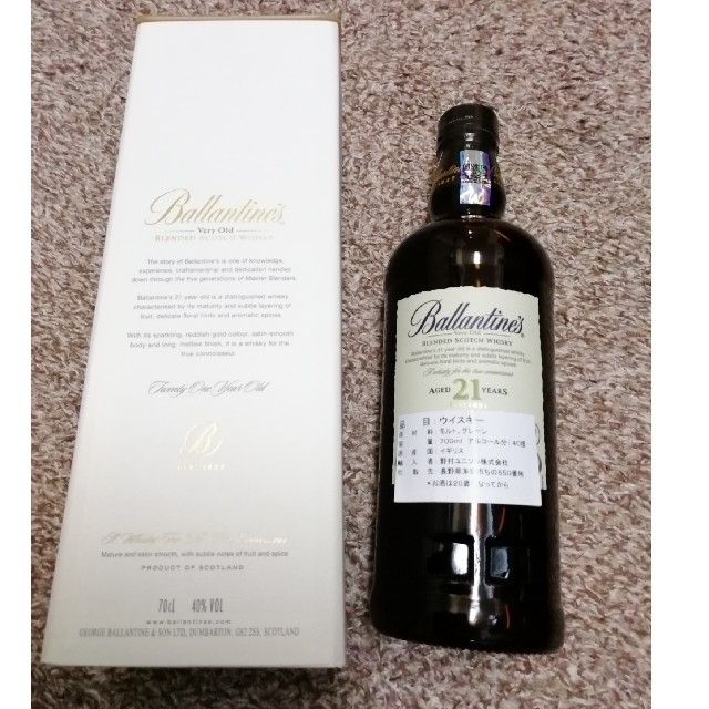 Ballantine's　スコッチウイスキー箱付き 食品/飲料/酒の酒(ウイスキー)の商品写真