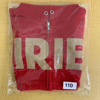 アイリーライフ(IRIE LIFE)の◆新品未使用◆irie life子供用ジップアップパーカー　110サイズ　レッド(Tシャツ/カットソー)