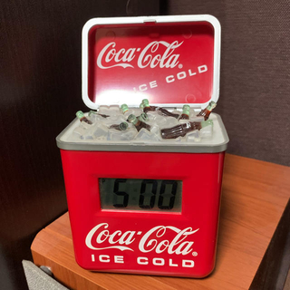 コカコーラ(コカ・コーラ)のコカ・コーラ クーラーボックス型の時計(1996年)(置時計)