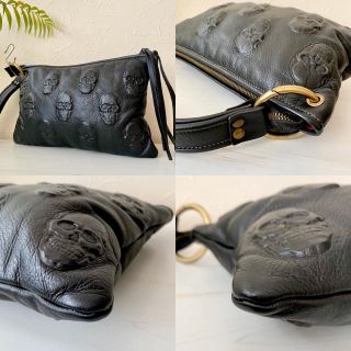 週末セール❗️【良品】IO PELLE ショルダーバッグ 2way スカル