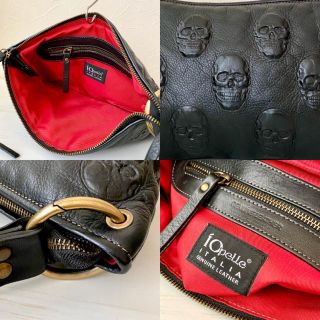 週末セール❗️【良品】IO PELLE ショルダーバッグ 2way スカル