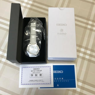 セイコー(SEIKO)の限定品！nano universe × SEIKO シャリオM ホワイトパック(腕時計(アナログ))