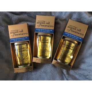 モロッカンオイル(Moroccan oil)のOGX argan oil of morocco3個set【新品未使用】(オイル/美容液)