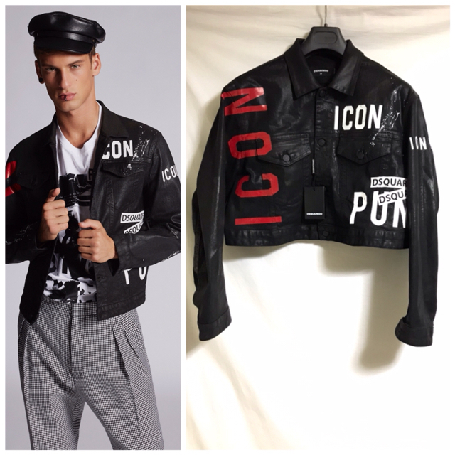 DSQUARED2(ディースクエアード)の本物  未使用タグ付き ディースクエアード ICON デニムジャケット メンズのジャケット/アウター(Gジャン/デニムジャケット)の商品写真