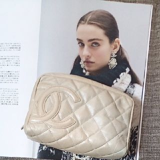 シャネル(CHANEL)の美品♡シャネルカンボンラインポーチ(ポーチ)