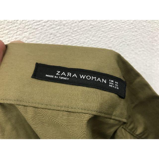 ZARA(ザラ)のザラZARAウエストリボンスカートXSカーキ★A665 レディースのスカート(ひざ丈スカート)の商品写真