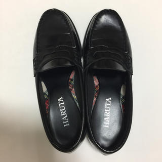 ハルタ(HARUTA)のハルタ ローファー HARUTA ブラック 黒 23.5 3E 学生 卒業式(ローファー/革靴)
