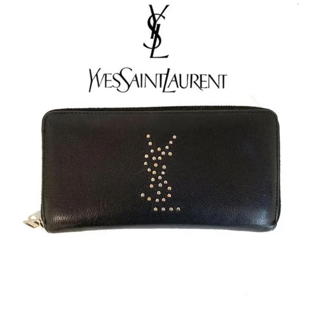 ピゲ / Saint Laurent - YvesSaintLaurent イブサンローラン スタッズ ラウンド 長財布の通販 by ayaringo's shop