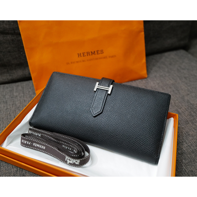 美品　HERMES エルメス　ベアン　ベアンスフレ　財布　刻印X 2016