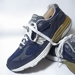 ニューバランス(New Balance)の
希少アメリカ製ビンテージ！ニューバランス993高級スニーカー紺銀


(スニーカー)