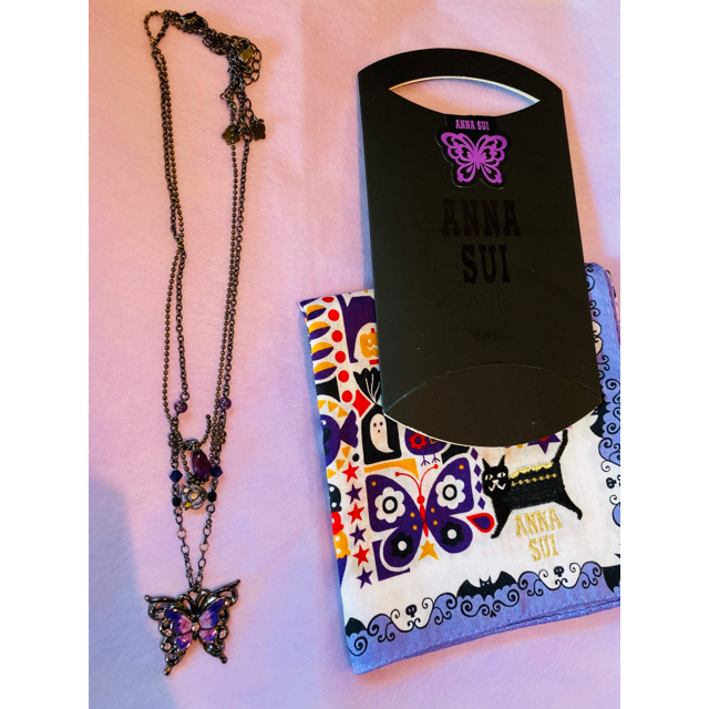 おまけ付✨ANNA SUI????2連ネックレス????バタフライモチーフ