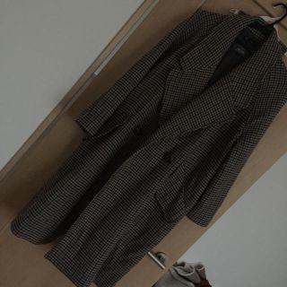 ザラ(ZARA)のZARA チェック柄コート(ロングコート)