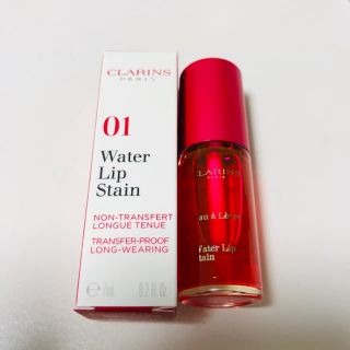 クラランス(CLARINS)の⚠️交渉中⚠️新品未使用CLARINS💄WaterLipStain💋01❤️(口紅)