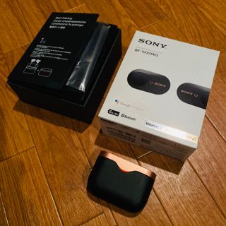 ソニー(SONY)のWF-1000XM3/B SONY ワイヤレスノイズキャンセリングイヤホン(ヘッドフォン/イヤフォン)