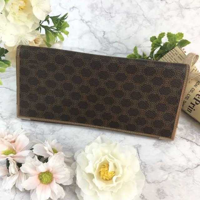 celine - ❤️セール❤️ CELINE セリーヌ マカダム 二つ折り長財布 ブラウンの通販 by 即購入歓迎shop