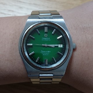 オメガ メンズ腕時計(アナログ)（グリーン・カーキ/緑色系）の通販 11点 | OMEGAのメンズを買うならラクマ