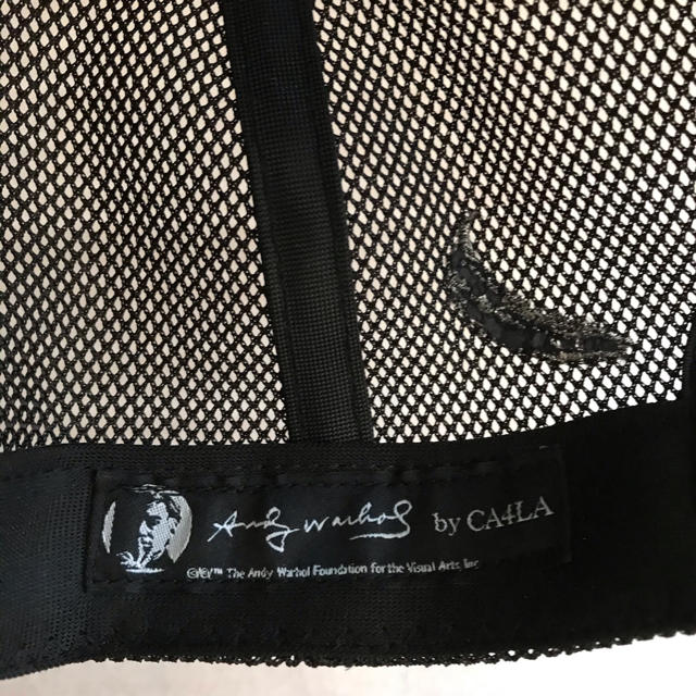 CA4LA(カシラ)のCA4LA× Andy Warhol アンディ・ウォーホール 黒キャップ メンズの帽子(キャップ)の商品写真