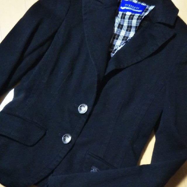 BURBERRY BLUE LABEL(バーバリーブルーレーベル)のBURBERRY☆ジャケット黒size38 レディースのジャケット/アウター(テーラードジャケット)の商品写真