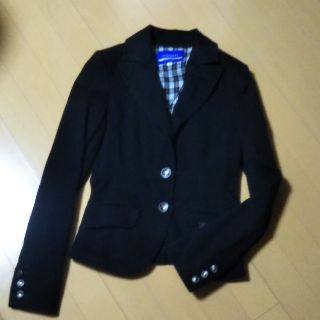 バーバリーブルーレーベル(BURBERRY BLUE LABEL)のBURBERRY☆ジャケット黒size38(テーラードジャケット)