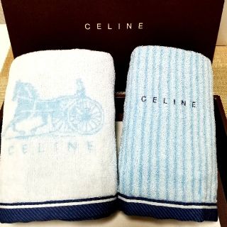 セリーヌ(celine)の【リボンリボン様　専用ページ】セリーヌ 　フェイス&ハンドタオル　2枚【新品】(タオル/バス用品)