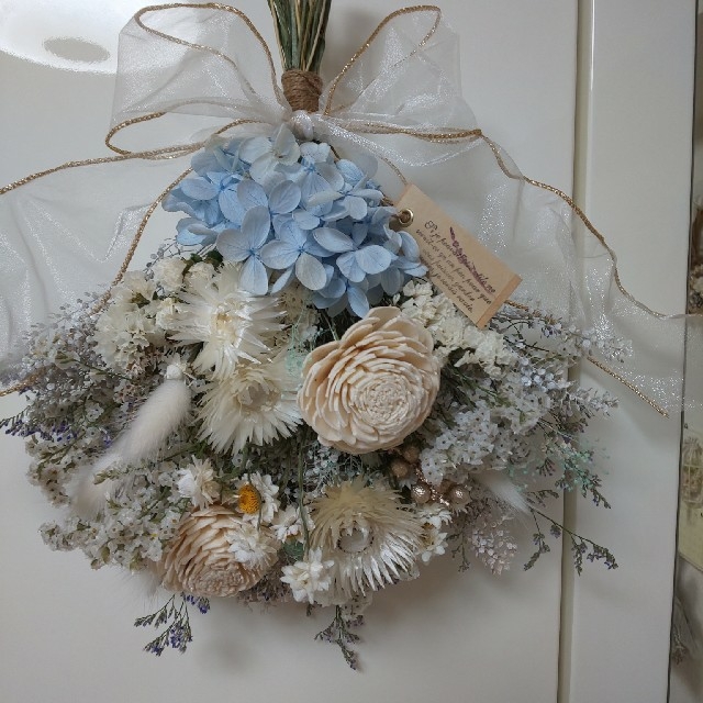 出産祝いなども豊富 bluewhiteスワッグ⭐️ ドライフラワー - gesellchen.de