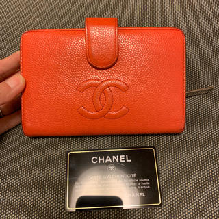 シャネル(CHANEL)のシャネル  キャビアスキン  二つ折り財布(財布)