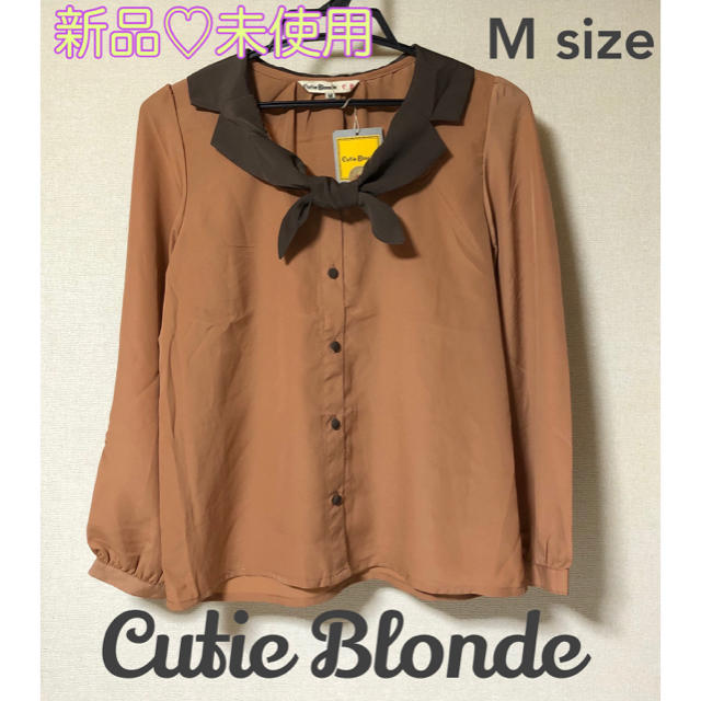 Cutie Blonde(キューティーブロンド)の新品未使用！シフォン ブラウス レディースのトップス(シャツ/ブラウス(長袖/七分))の商品写真