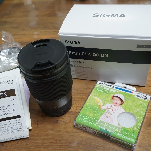 シグマ 16mm F1.4 DC DN ソニーEマウント フィルターセット 【お気に入り】 SIGMA(シグマ)16mm F1.4 DC DN(SONY Eマウント)