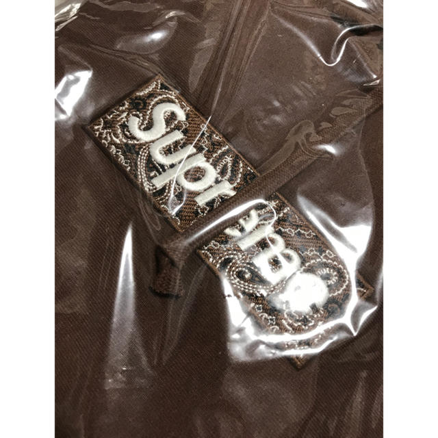 Supreme Bandana Box logo Hooded 茶Brown