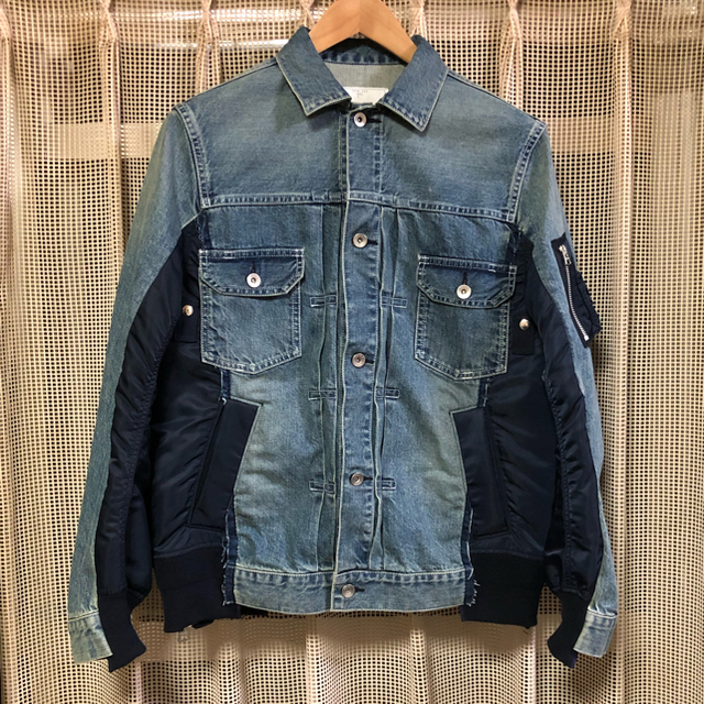 爆売りセール開催中！ sacai DENIM BLOUSON デニムドッキングブルゾン ジャケット メンズ