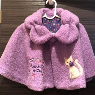 アナスイミニ(ANNA SUI mini)のアナスイ　ミニ　ポンチョ　ネコ(ジャケット/上着)