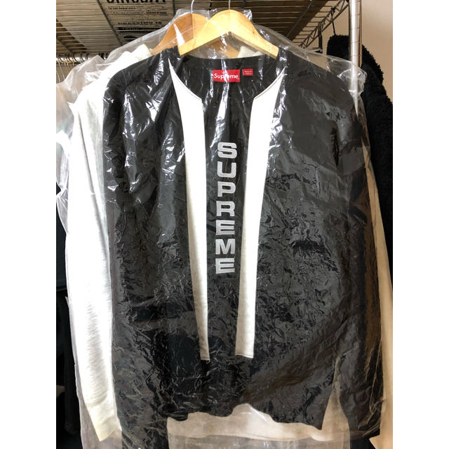 supreme vertical logo panel crewneck