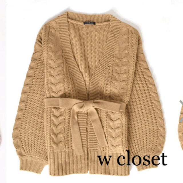 w closet(ダブルクローゼット)の今季♡ダブルクローゼット♡ケーブルカーディガン レディースのトップス(カーディガン)の商品写真