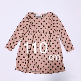 ザラ(ZARA)の【ZARA】ドット柄プリーツワンピース 110cm(ワンピース)