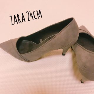 ザラ(ZARA)のZARA パンプス　24センチ(ハイヒール/パンプス)