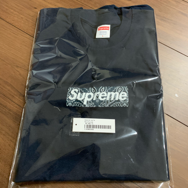 navy L Supreme Bandana Box Logo Teeメンズ