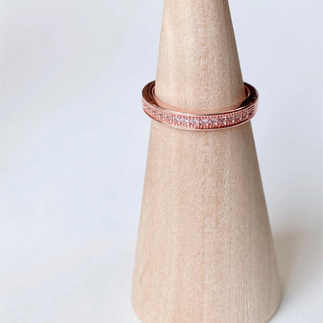 pk001 pink gold ring 11号 ピンクゴールドリング レディースのアクセサリー(リング(指輪))の商品写真