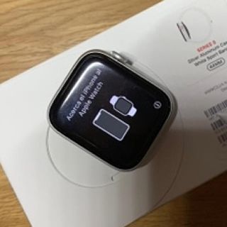 アップルウォッチ(Apple Watch)のアップルウォッチseries5 44mm シルバーアルミニウム(その他)