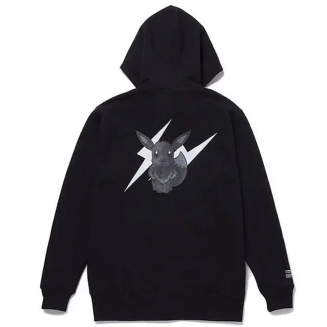 サンダーボルト フラグメント イーブイ ZIP HOODIE パーカー ポケモンメンズ