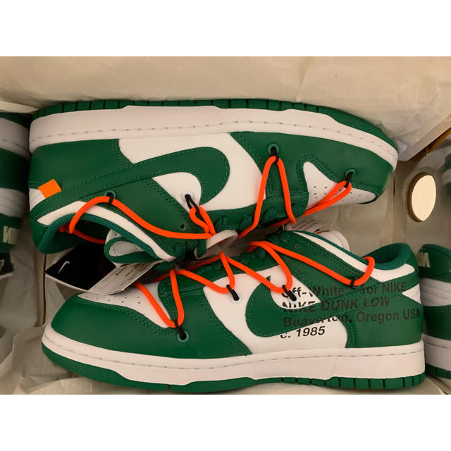 NIKE OFF-WHITE DUNK LOW PINE GREENメンズ