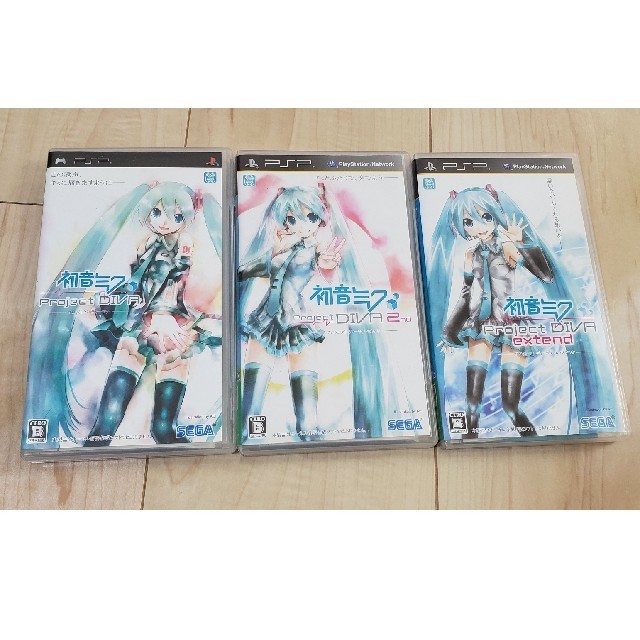 PlayStation Portable(プレイステーションポータブル)の初音ミク　Project DIVA 2nd extend PSP エンタメ/ホビーのゲームソフト/ゲーム機本体(携帯用ゲームソフト)の商品写真