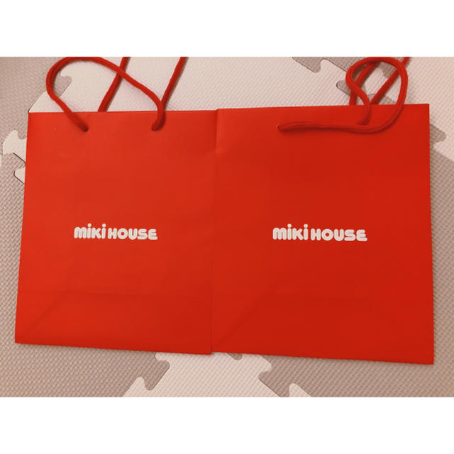 mikihouse(ミキハウス)のミキハウス mikihouse 紙袋 ショップバッグ 4枚セット レディースのバッグ(ショップ袋)の商品写真