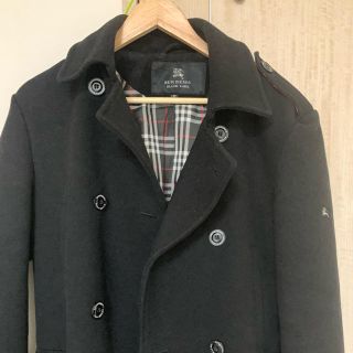 バーバリーブラックレーベル(BURBERRY BLACK LABEL)のバーバーリー　コート　メンズ　Mサイズ(ピーコート)