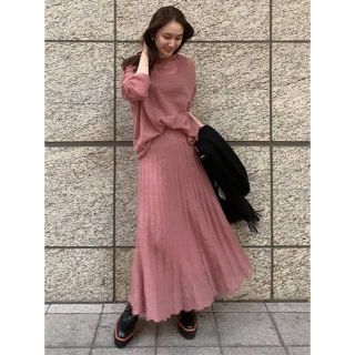 Mila Owen - 【人気完売】Mila Owen モヘアニットセットアップ ピンク