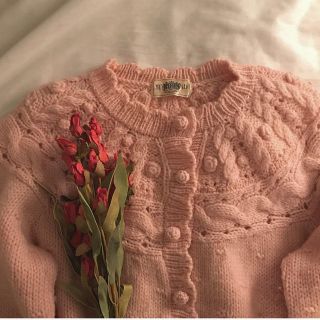 エディットフォールル(EDIT.FOR LULU)のcardigan ポンポン付き(カーディガン)