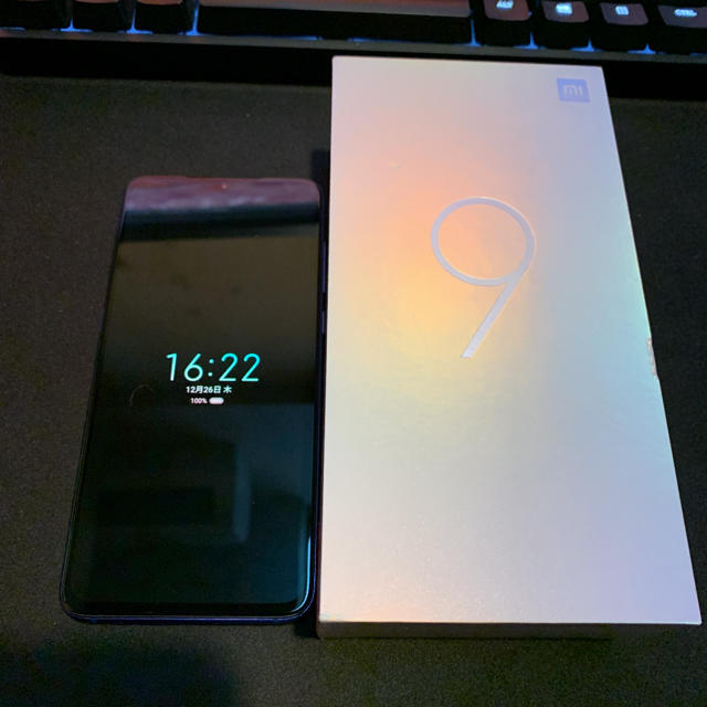 Xiaomi mi9 グローバルver オーシャンブルースマホ/家電/カメラ