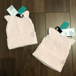 エイチアンドエム(H&M)の新品 H&M ネコ耳 ニット帽 女児 セット(帽子)