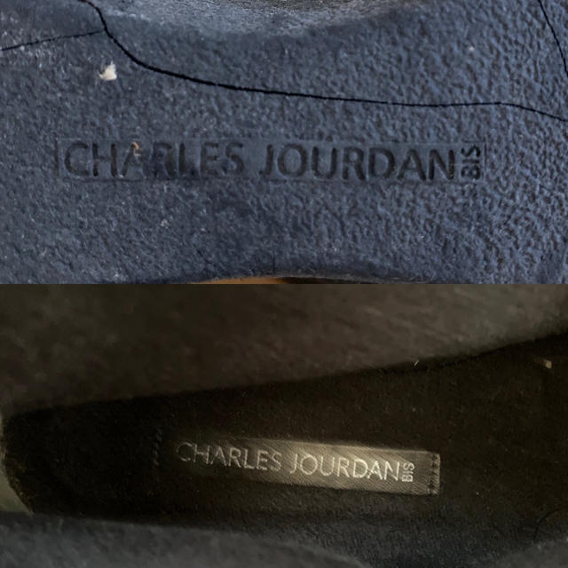 CHARLES JOURDAN(シャルルジョルダン)のシャルルジョルダン  ビス  レザーブーツ  黒   レディースの靴/シューズ(ブーツ)の商品写真